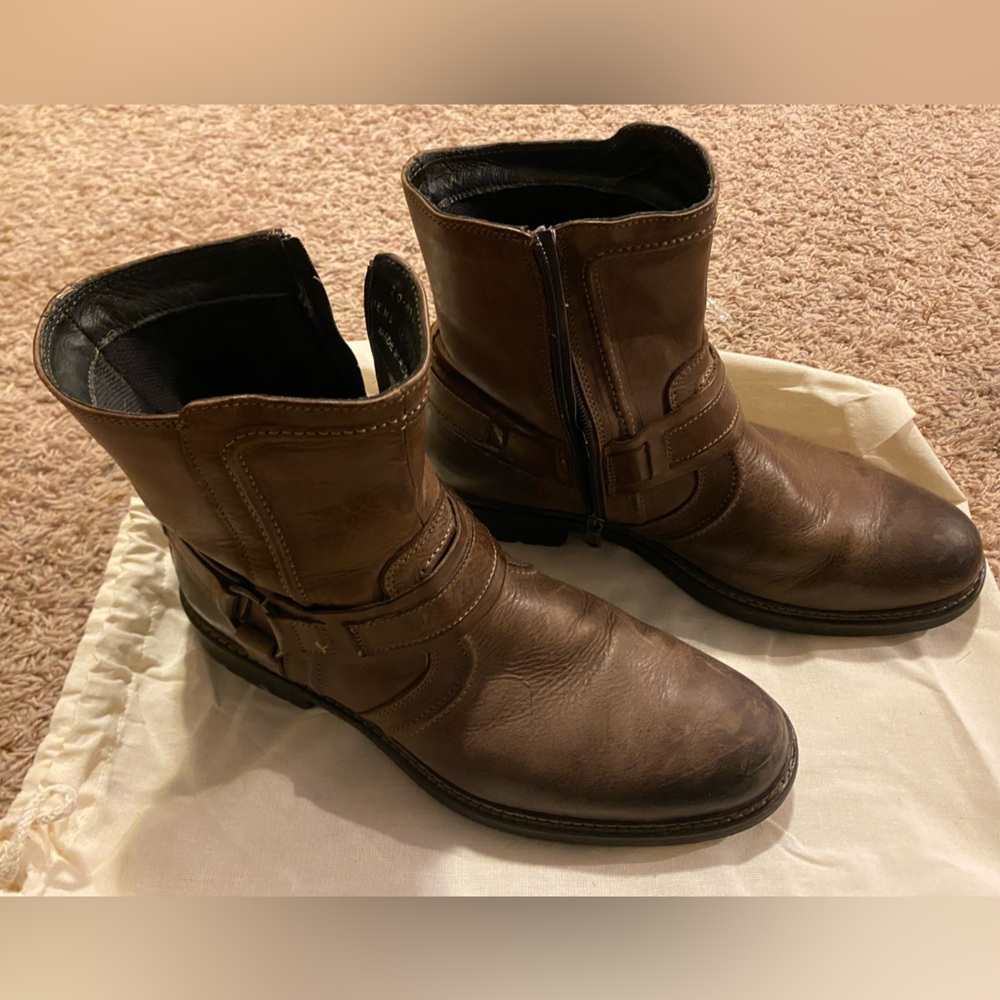 Johnston & Murphy side zip boots